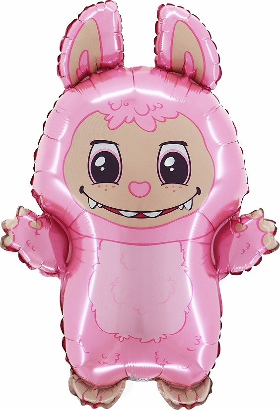 Gr (26''/66 см) Фигура, Плюшевый эльф, Розовый, 1 шт.