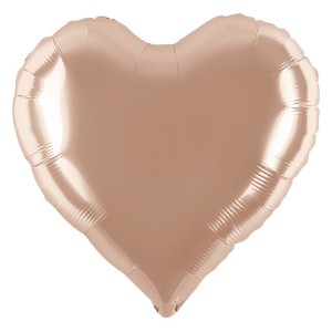 Fa (5''/13 см) Микро-сердце с клапаном, Шампань, Металлик, 5 шт.