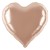 Fa (5''/13 см) Микро-сердце с клапаном, Шампань, Металлик, 5 шт.