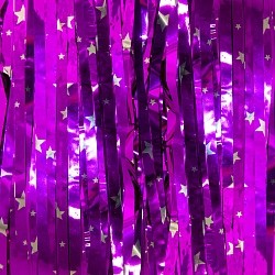 Занавес Дождик Звезды, Фуше, 100*200 см, 1 шт. Занавес Дождик Звезды, Фуше, 100*200 см, 1 шт.