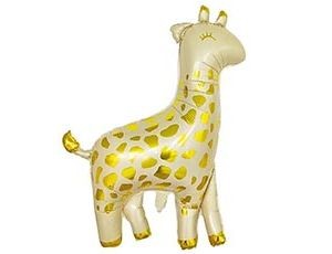Вз (15"/38 см) Мини-фигура Жираф белое золото, 5 шт.