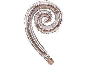 Вз (17''/43*30 см) Б/РИС СПИРАЛЬ Silver, 5 шт.