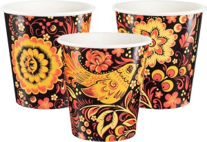 Стаканы (250 мл) Хохлома, 6 шт.