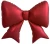 Ag (39''/99 см) Фигура, Бант, Красный, Сатин, 1 шт. в уп.