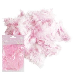 Y Перья розовые 30шт