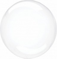 Fa (12"/30 см) Мини-сфера 3d, Deco Bubble (синяя упаковка), Прозрачный, Кристалл, 1 шт.