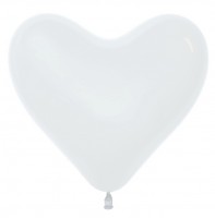 Sp Сердце (6"/15 см) Белый (005), пастель, 100 шт.