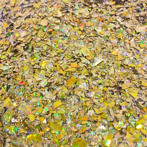 Конфетти фольга, Блестки, Яркое Золото, голография, 20гр.