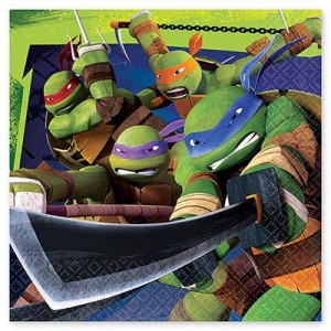 AS Салфетки Черепашки-Ниндзя 25см 16шт/А