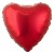 Gr (18''/46 см) Сердце, Рубиновый, Сатин, 1 шт.