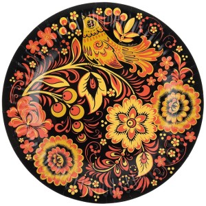 Тарелки (7''/18 см) Хохлома, 6 шт.