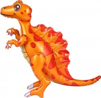 Fa (30"/76 см) Ходячая Фигура, Динозавр Спинозавр, Оранжевый, 1 шт. в упак.