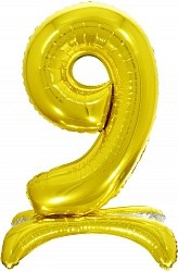 Fa (32''/81 см) Цифра, 9 на подставке, Золото, 1 шт.
