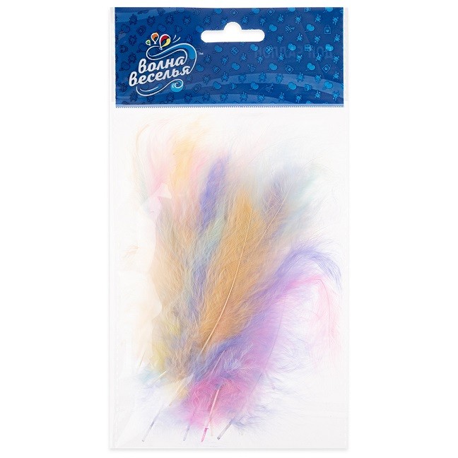 Перья, Премиум, Макарунс, Ассорти, 12-15 см, 30 шт.