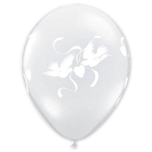 Ql (16&quot;/40 см) Шелкография Голуби Diam Clear, 5 шт.
