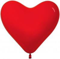 Sp Сердце (6"/15 см) Красный (315), пастель, 100 шт.