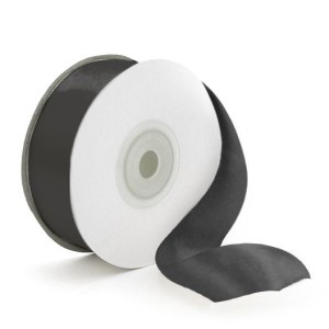 Лента Атлас Черный, 5 см * 22,85 м