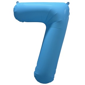 Вз (40''/102 см) Цифра 7, Неон Blue, 1 шт. в уп.