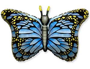 Fm (38''/97 см) /Бабочка крылья голубые, 1 шт.