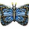 Fm (38''/97 см) /Бабочка крылья голубые, 1 шт.