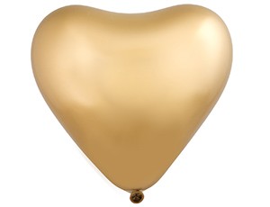 Ev Сердце (12"/30 см) 819 Хром Сатин Gold Sateen (50 шт.)