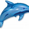 Fm (37''/94см) /Дельфин фигурный, Синий, 1 шт.