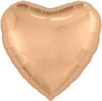 Ag (30''/76 см) Сердце, Персиковый пух, 1 шт. в уп.