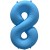 Вз (40''/102 см) Цифра 8, Неон Blue, 1 шт. в уп.