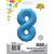 Вз (40''/102 см) Цифра 8, Неон Blue, 1 шт. в уп.