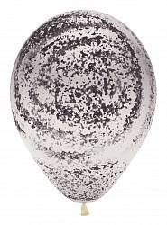 Sp (12''/30 см) /Граффити, Мраморный узор, Прозрачный (390), кристалл, 25 шт.