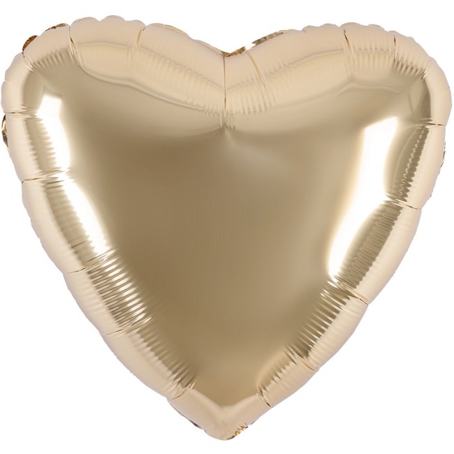 Ag (19''/48 см) Сердце, Шампань, 1 шт.