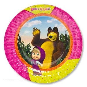 Тарелка бум Маша и Медведь 17 см, 6 шт/G