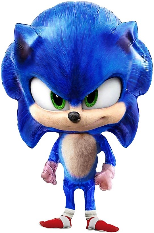 Fa (28''/71 см) Фигура, Ежик Аниме, Синий, 1 шт. в уп.