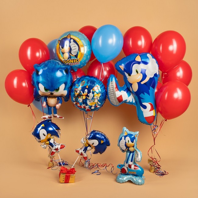 Fa (28''/71 см) Фигура, Ежик Аниме, Синий, 1 шт. в уп.