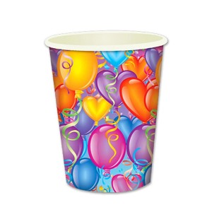 F 250мл Стаканы бумажные Праздничное настроение 6шт