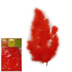 Y Перья красные 30шт Y Перья красные 30шт