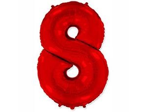 Fm (40''/102 см) Цифра, 8, Красный, 1 шт.