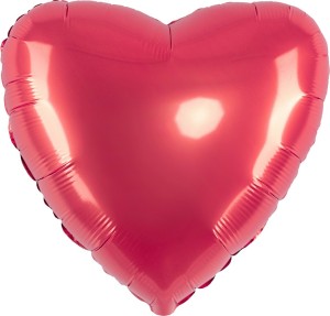 Fm (18''/46 см) Сердце, Коралловый, Макарунс, 1 шт.