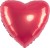Fm (18''/46 см) Сердце, Коралловый, Макарунс, 1 шт.