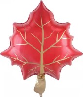 Fa (24"/61 см) Фигура, Кленовый лист, Красный, 1 шт.