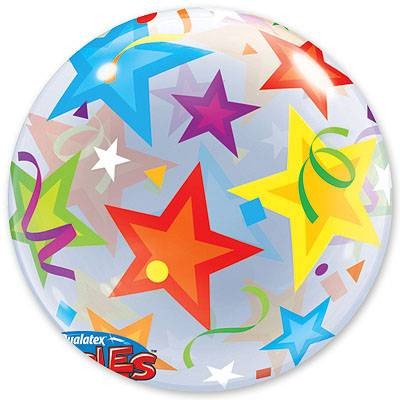 Q (22"/56см) /BUBBLE Звезды, 1 шт.