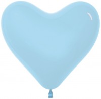 Sp Сердце (6"/15 см) Светло-голубой (140), пастель, 100 шт.
