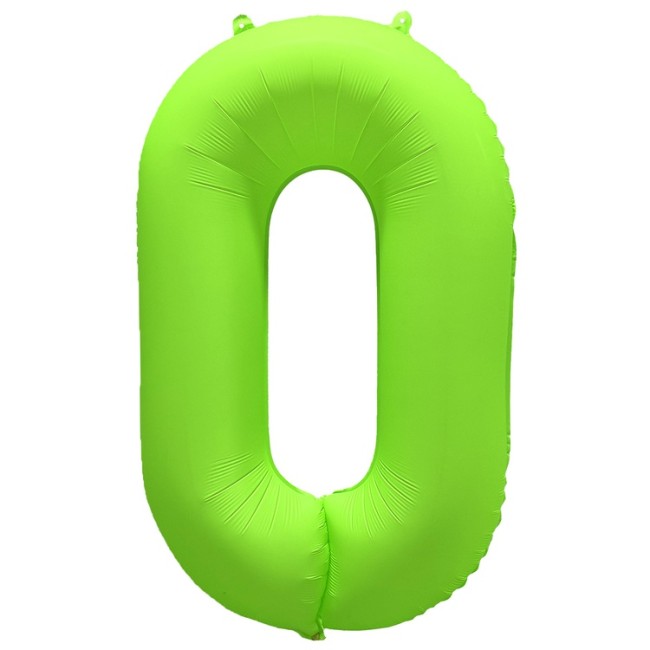Вз (40''/102 см) Цифра 0, Неон Green, 1 шт. в уп.