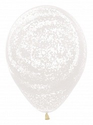 Sp (12''/30 см) /Граффити, Ледяной узор, Прозрачный (390), кристалл, 25 шт.