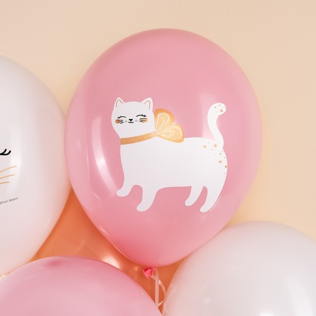 512 (12''/30 см) Кошечка с бантом, Ассорти, пастель, 1 ст, 25 шт.