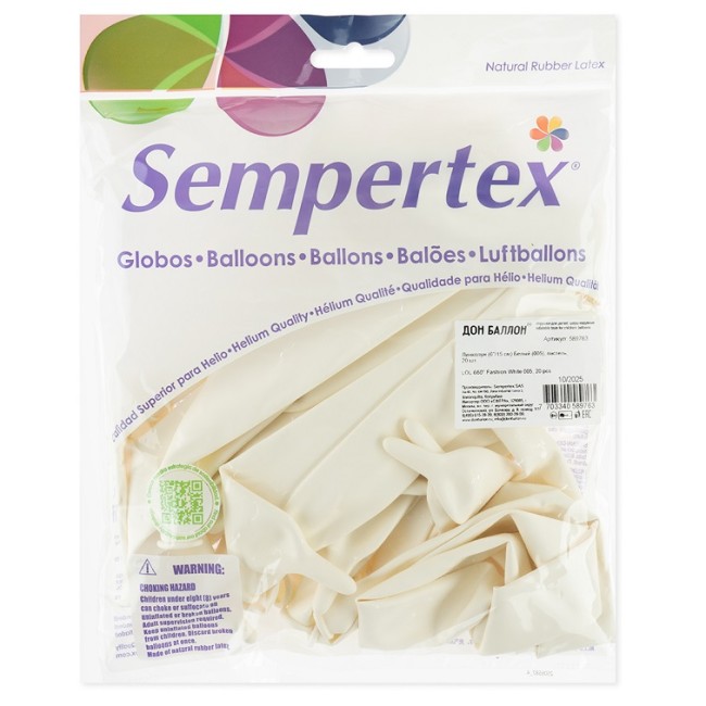 Sp (6''/15 см) ШДМ, Белый (005), пастель, 20 шт.