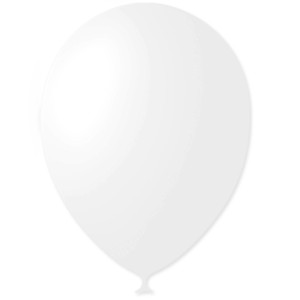 M (5''/13 см) /004 Пастель WHITE, 100 шт.