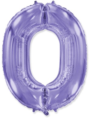 Fm (40&quot;/102 см) Цифра, 0, Сиреневый, 1 шт.
