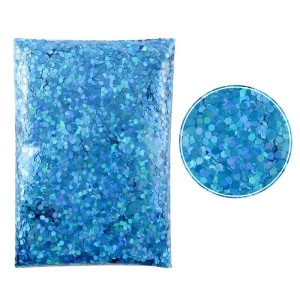 Глиттер "Блестки" лазерный Синий, 2,5 мм., 100 г.