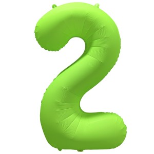 Вз (40''/102 см) Цифра 2, Неон Green, 1 шт. в уп.